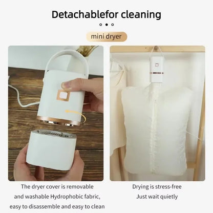 Portable Clothes Dryer for Light Clothes Underwear Baby Clothes Mini Clothes Dryer Electric Clothes Dryer Or Travel Dorms Hotel