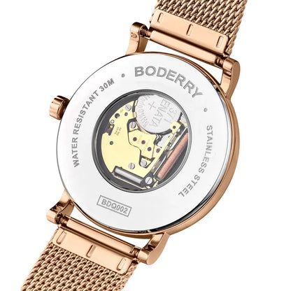 Boderry Women Swiss Quartz Luxury Watches Top Brand Business Elegant Ladies Watch Female Wristwatch Clock Reloj Mujer