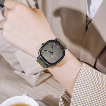 New Large Dial Quartz Watch Men Woman Casual Fashion Frosted Leather Strap Student Watches Luxury Gift Wristwatches Dropshipping