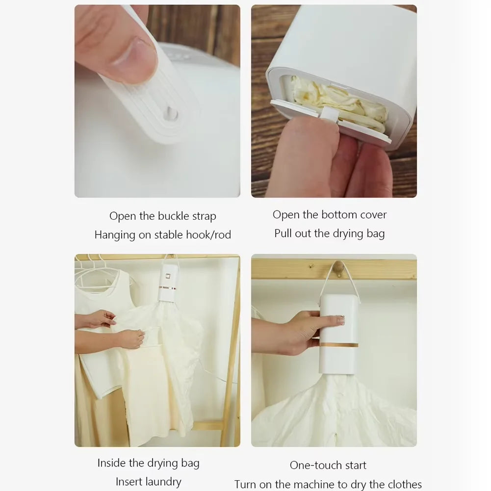 Portable Clothes Dryer for Light Clothes Underwear Baby Clothes Mini Clothes Dryer Electric Clothes Dryer Or Travel Dorms Hotel