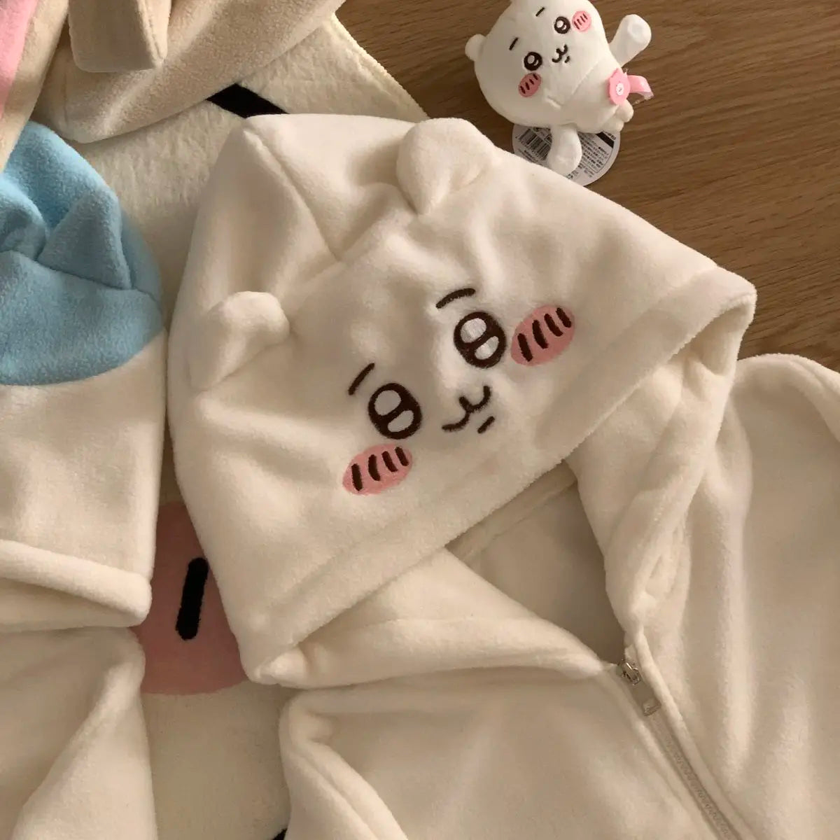 Streetwear Zipper Hoodie Y2K Womens Clothes Harajuku Gothic Kawaii Cute Embroidery Oversized Hooded Sweatshirt Jacket Coat