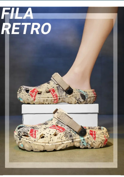 Plus Size 46 47 Men's Summer Clogs Sandals Eva Slippers Men Fashion New Flat Sandals Men Women Leisure Slides Men Casual Shoes