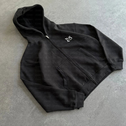 2024 Y2K Creative Print Hoodie Women Men Punk Gothic Oversized Sweatshirt Streetwear Hip Hop Casual Pockets Hooded Pullover Pant