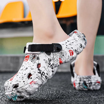 Plus Size 46 47 Men's Summer Clogs Sandals Eva Slippers Men Fashion New Flat Sandals Men Women Leisure Slides Men Casual Shoes