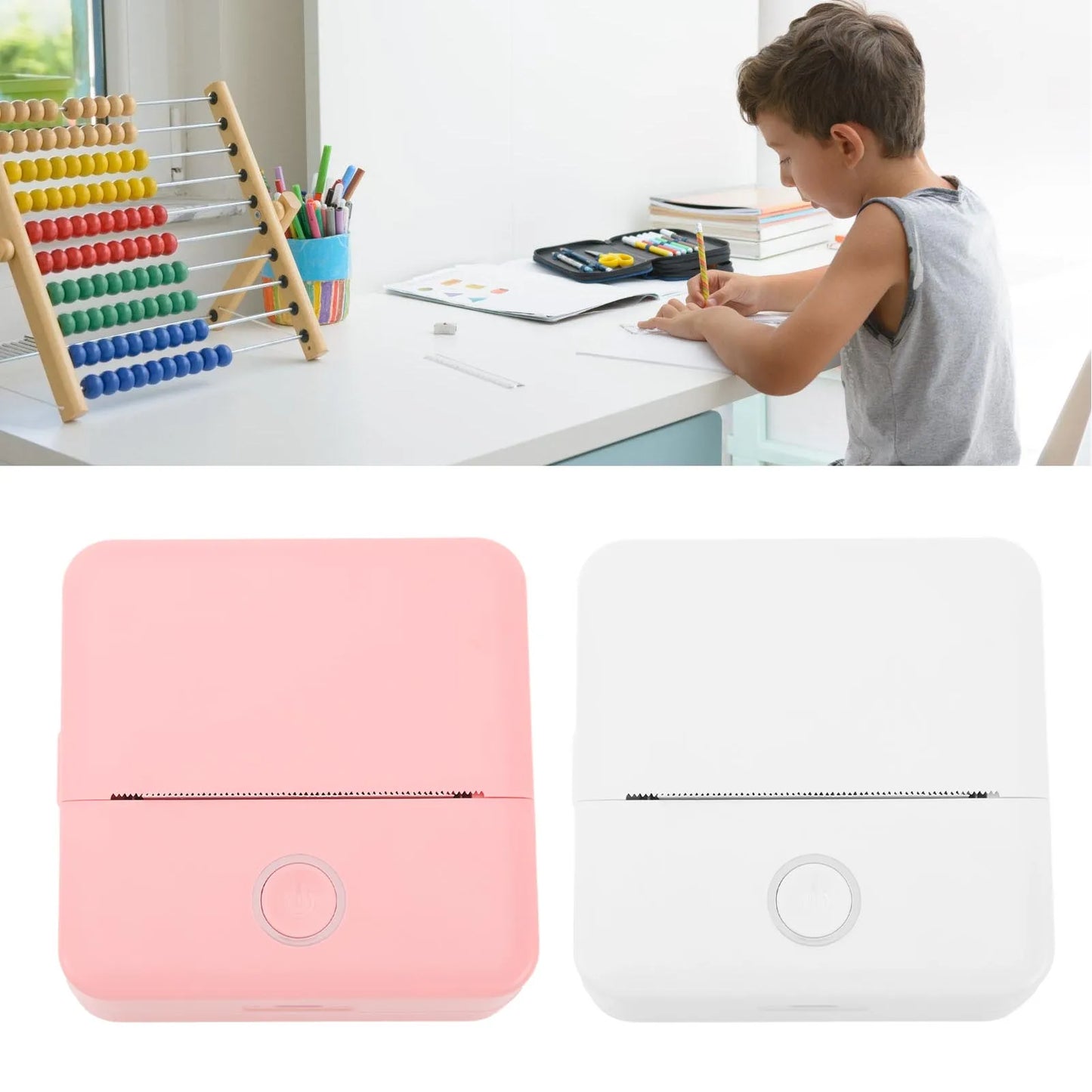 Portable X33Thermal Printer Inkless Pocket Printer with APP for Pictures Retro Style Photos Receipts Notes Lists Label Memo QR