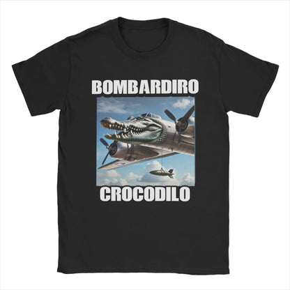 Women Print Bombardiro Crocodilo Crocodile Plane Bomber T Shirt Tee Women T-shirts Clothes Graphic T Shirts