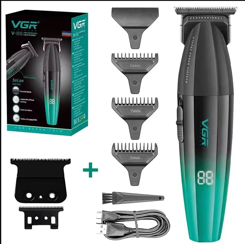 Original VGR 0mm zero Metal Electric Hair Beard Trimmer For Men Body Face Electric Clipper Hair Cutting Rechargeable