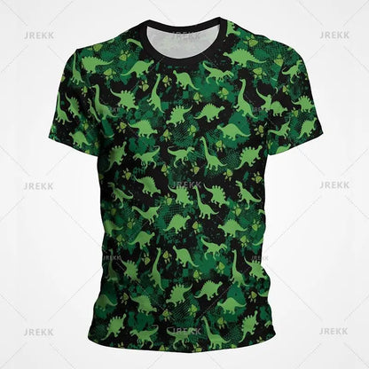 Camouflage T-Shirt Men Clothes Outdoor Fashion Casual O Neck Short Sleeve Tee Summer Streetwear Oversized Sport Military T Shirt