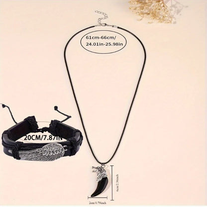 3 Piece  Men's Watch Set Fashionable Men's Business Quartz Alloy Classic Watch and Bracelet Pendant Is The Ideal Gift for Men