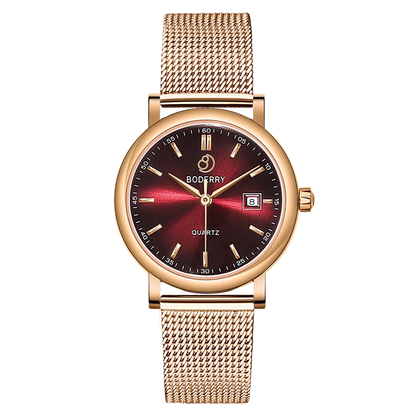 Boderry Women Swiss Quartz Luxury Watches Top Brand Business Elegant Ladies Watch Female Wristwatch Clock Reloj Mujer