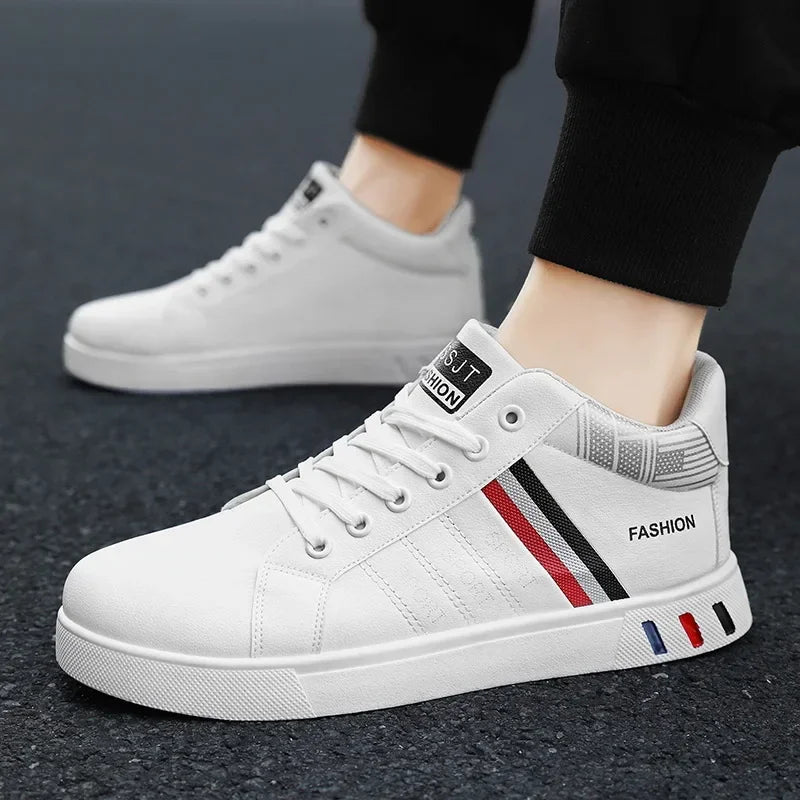 Fashion Men's Casual Shoes Autumn High-Top Vulcanized Shoes for Mens Non-Slip Wear-resistant Men Sneakers Winter Tenis Masculino