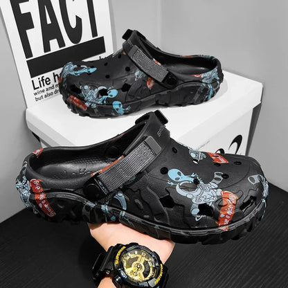 Plus Size 46 47 Men's Summer Clogs Sandals Eva Slippers Men Fashion New Flat Sandals Men Women Leisure Slides Men Casual Shoes