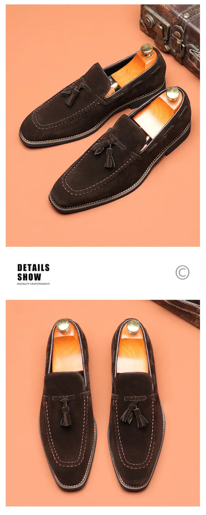 Men's Casual Business Shoes Mens Classic British Style Penny Loafers Moccasins Fashion Party Wedding Flats for Men