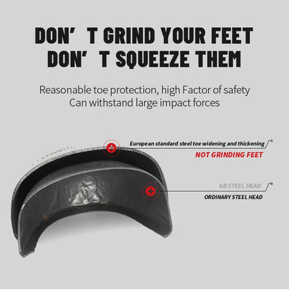 Genuine Leather Work Safety Boots For Chelsea Boots Men Shoes European Standard Protective Boots Cowhide Indestructible Shoes