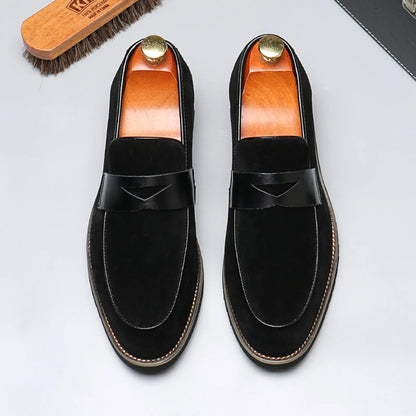 Men's Casual Business Shoes Mens Classic British Style Penny Loafers Moccasins Fashion Party Wedding Flats for Men