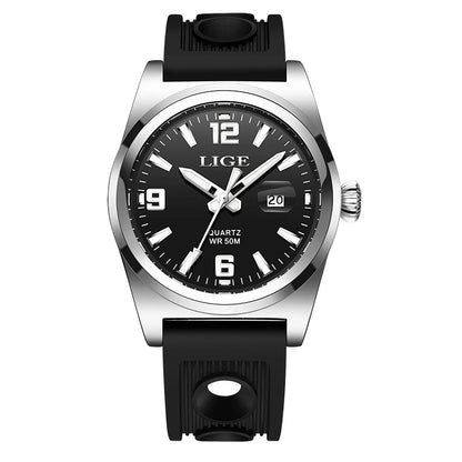 LIGE Man Watch Fashion Military Sport Quartz Calendar Watches for Men Waterproof Luminous Business Male Clock Relogio Masculino