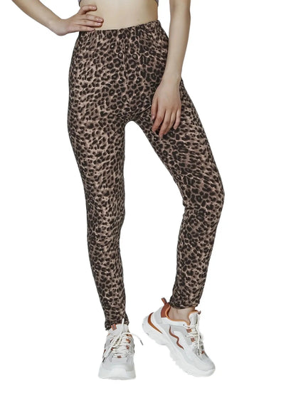 New Colorful Stripe Leopard Pattern Fashionable and Novel Outgoing Sexy Women's 9-point Underpants
