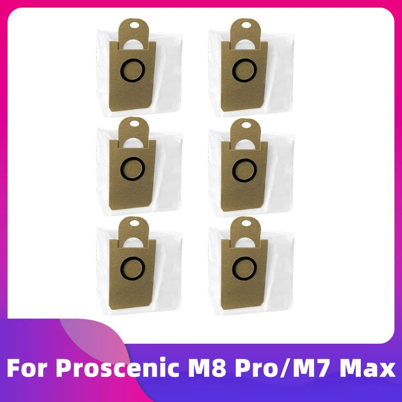 Fit For Proscenic M8 Pro M7 Max Robot Vacuum Cleaner Main Roller Side Brush Hepa Filter Mop Cloth Rag Dust Bag Replacement Part