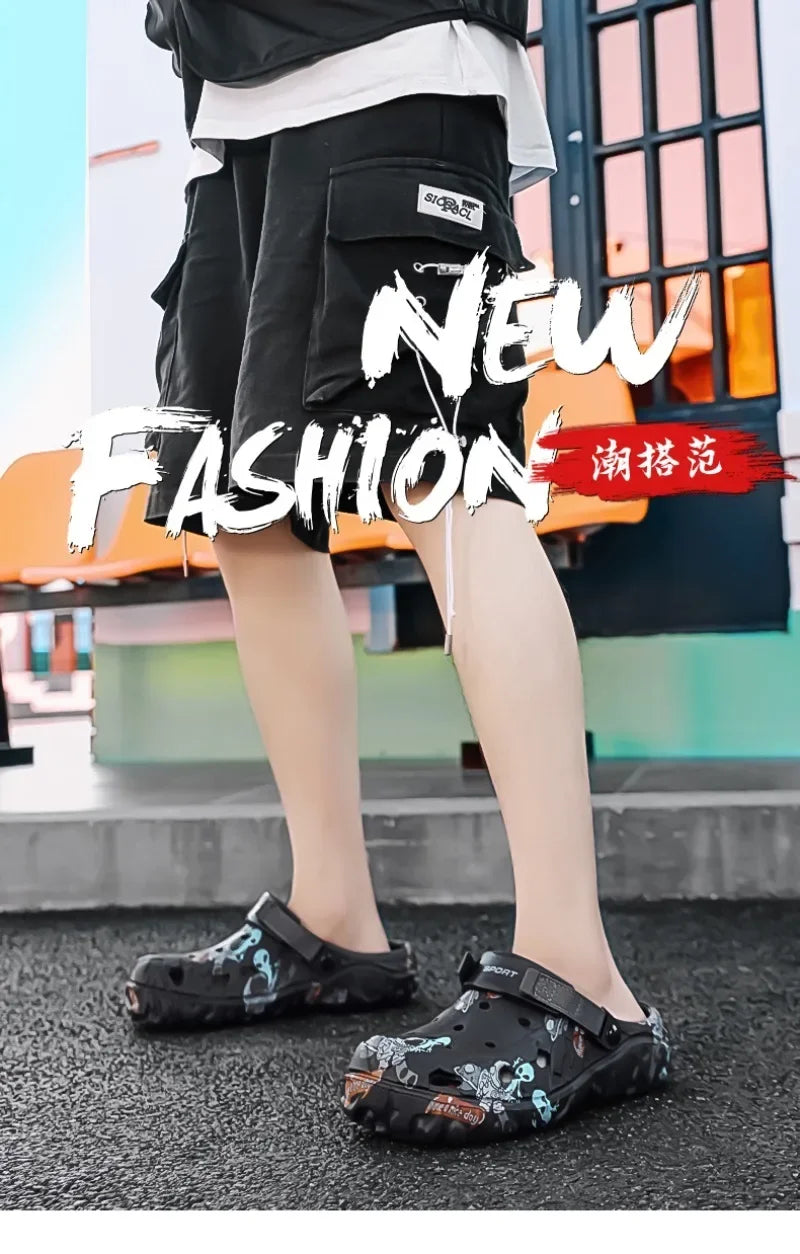 Plus Size 46 47 Men's Summer Clogs Sandals Eva Slippers Men Fashion New Flat Sandals Men Women Leisure Slides Men Casual Shoes