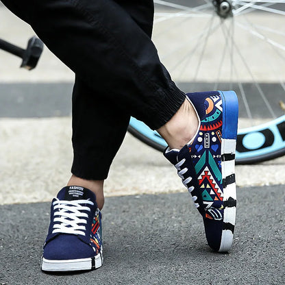 Zapatillas Hombre Casual Shoes for Men Fashion New Printing Sneakers Comfort Flat Vulcanized Shoes Dropshipping Tenis Masculino