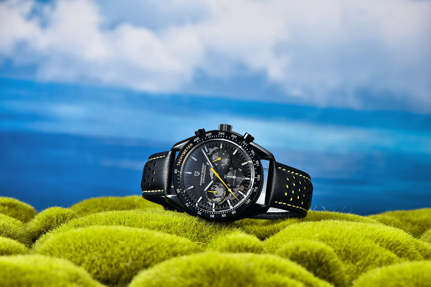 2025 New PAGANI DESIGN 1701 Moon Mens Watches Luxury Quartz Watch For Man Speed Chronograph Sports AR Sapphire Mirror Clock Gift