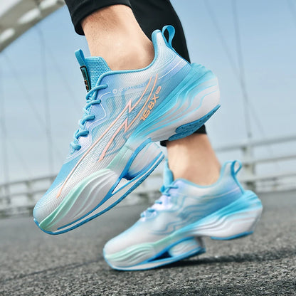 Running Shoes Men High Quality Outdoor Soft Sole Cushioning Training Jogging Sneakers Mesh Lace-up Sports Shoes for Men