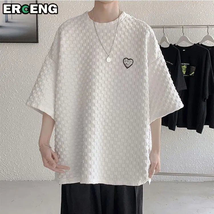 Short-sleeved T-shirt for Men Trendy Brand Simple and Versatile Loose Fit for Summer Short Sleeves Hong Kong Style