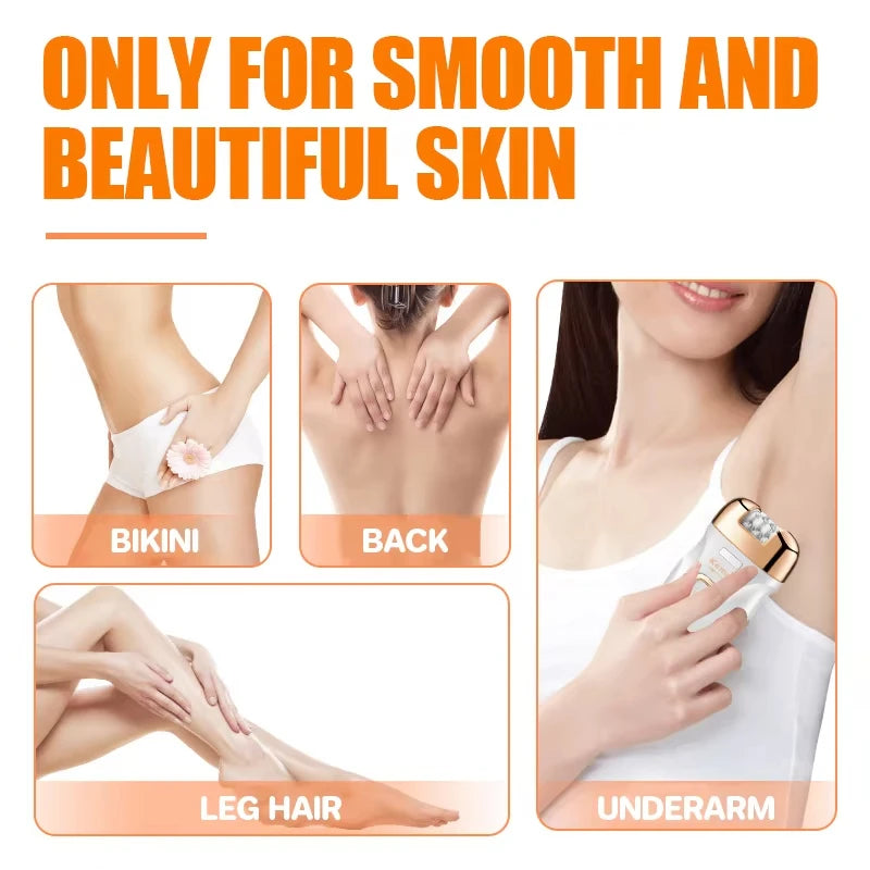 Kemei KM-7102 Electric Hair Removal Device Women's Shaver Personal Hair Removal Device Hair Puller Hair Removal Artifact white
