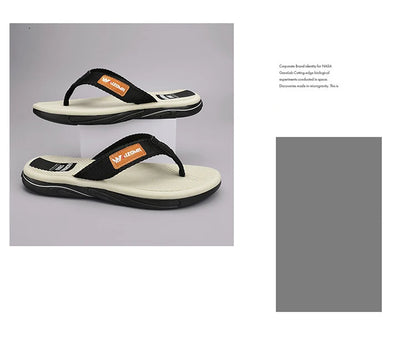 2023 Summer Flip Flops Men Beach Sandals Anti-slip Breathable Casual Men Beach Slippers Outdoor Big Size 45