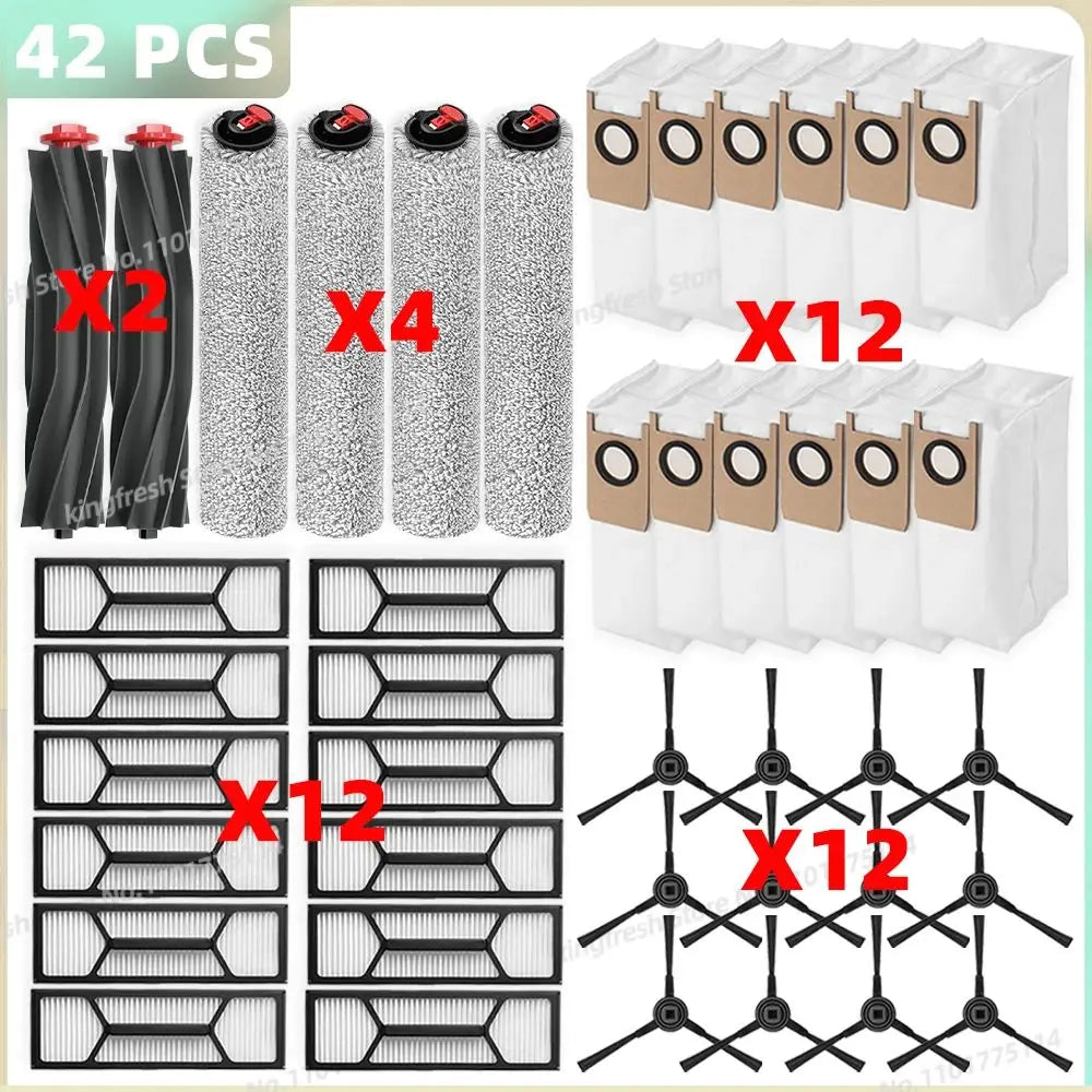 Compatible For ( Eufy Omni S1 Pro / Omni S1 ) Vacuum Parts Main Roller Side Brush Mop Cloth HEPA Filter Dust Bag Accessories