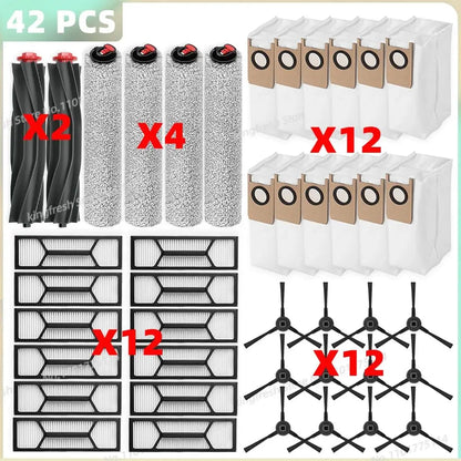 Compatible For ( Eufy Omni S1 Pro / Omni S1 ) Vacuum Parts Main Roller Side Brush Mop Cloth HEPA Filter Dust Bag Accessories