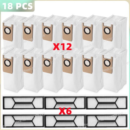 Compatible For ( Eufy Omni S1 Pro / Omni S1 ) Vacuum Parts Main Roller Side Brush Mop Cloth HEPA Filter Dust Bag Accessories