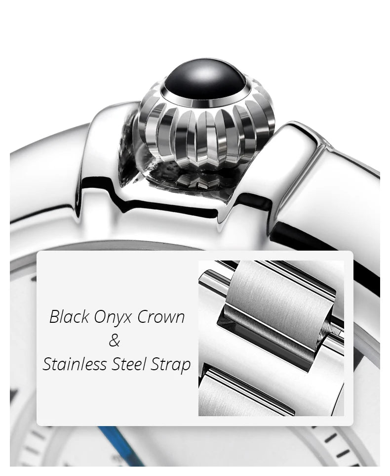 Relogio Feminino Switzerland I&W 2022 New Women Quartz Watches Sapphire Glass Waterproof 316L Stainless Steel Watch for Women