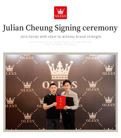 OLEVS Fashion Luxury Golden Watch For Women Stainless Steel Wristwatch Elegant Rhombus Quartz Waterproof Women's Watches Reloj