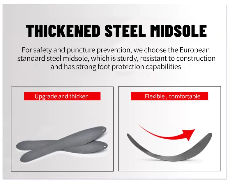 Genuine Leather Work Safety Boots For Chelsea Boots Men Shoes European Standard Protective Boots Cowhide Indestructible Shoes