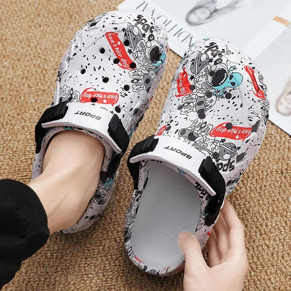 Plus Size 46 47 Men's Summer Clogs Sandals Eva Slippers Men Fashion New Flat Sandals Men Women Leisure Slides Men Casual Shoes
