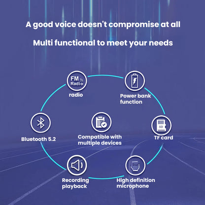 Bluetooth Speaker,5.3 Bluetooth Speakers Wireless  with Radios Support And 2000Mah Power Bank Function Support TF Card for sport