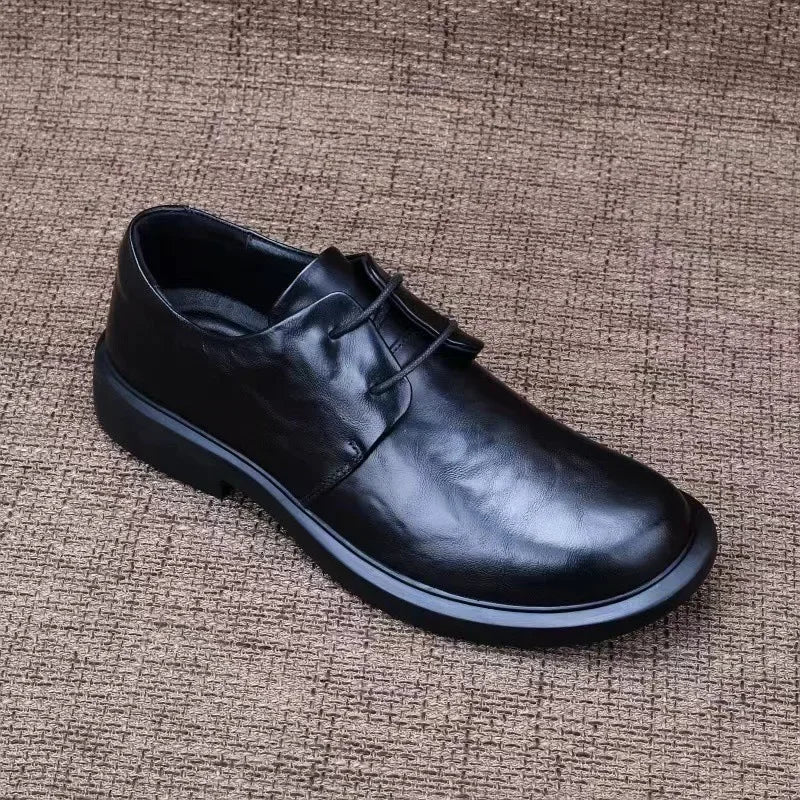 Handmade New British Classic Business Causal Leather Shoes For Men's Black Hombre Daily Teenagers Dress Banquet Ceremony Loafers