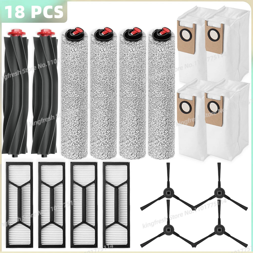 Compatible For ( Eufy Omni S1 Pro / Omni S1 ) Vacuum Parts Main Roller Side Brush Mop Cloth HEPA Filter Dust Bag Accessories