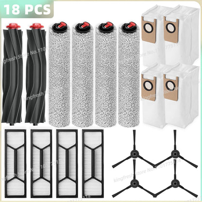 Compatible For ( Eufy Omni S1 Pro / Omni S1 ) Vacuum Parts Main Roller Side Brush Mop Cloth HEPA Filter Dust Bag Accessories