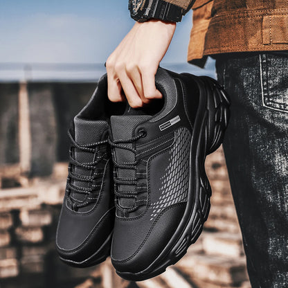 Men's Hiking Shoes Outdoor Trainers Lace-Up Climbing Shoes Men Trekking Sneakers Anti-Slip Hunting Sneakers