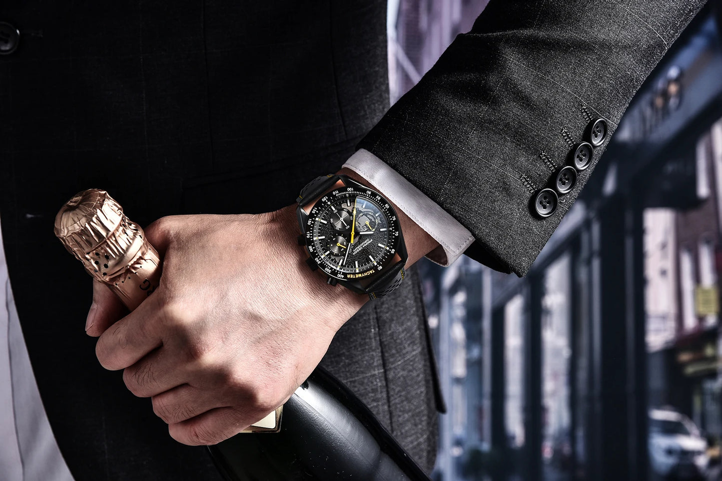 2025 New PAGANI DESIGN 1701 Moon Mens Watches Luxury Quartz Watch For Man Speed Chronograph Sports AR Sapphire Mirror Clock Gift