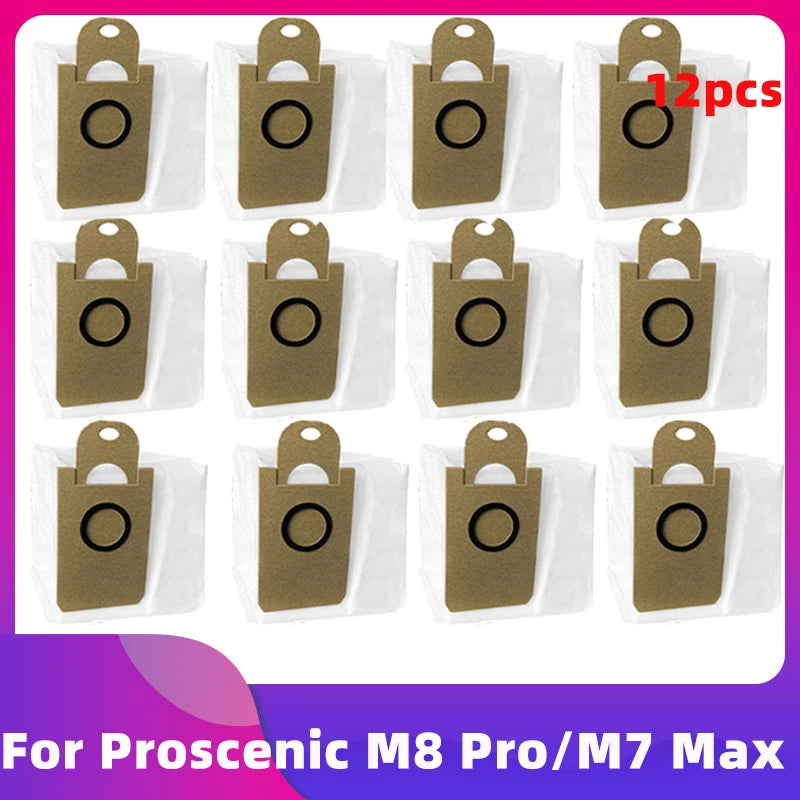 Fit For Proscenic M8 Pro M7 Max Robot Vacuum Cleaner Main Roller Side Brush Hepa Filter Mop Cloth Rag Dust Bag Replacement Part