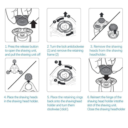 SH91 Replacement Blades For Philips Norelco Electric Shaver Series 9000 (S9xxx) S9985 S9987 SP981X,SP9820,SP986X,SP9861, SP9863