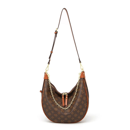 Mkf Genuine Crescent Bag 2025 New Presbyopic Large Capacity High-End Original Accessible Luxury Fashion Single Shoulder Crossbody Armpit Bag