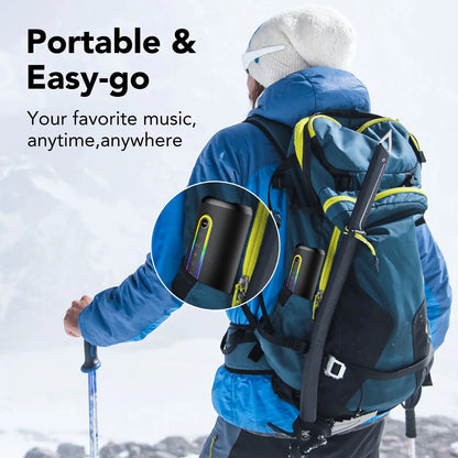 Bluetooth Speakers, Portable Wireless Speaker with 30W Loud Stereo Sound, BT5.4, IP7 Waterproof, 24H Playtime, Portable Speaker