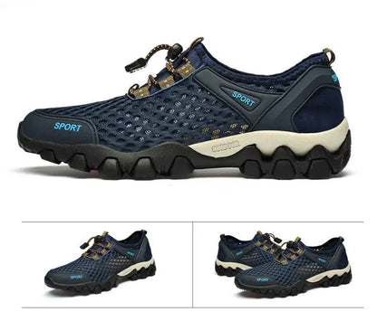 Men's Fishing Shoes Summer Casual Wading Shoes Thick-soled Non-slip Hiking Shoes for Men Breathable Tenis Barefoot Sneakers