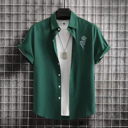 2025 Male Clothes Simple Stripes 3d Hawaiian Shirt Men Clothes Loose Breathable Men's Shirts Summer Male Shirts Short Sleeve