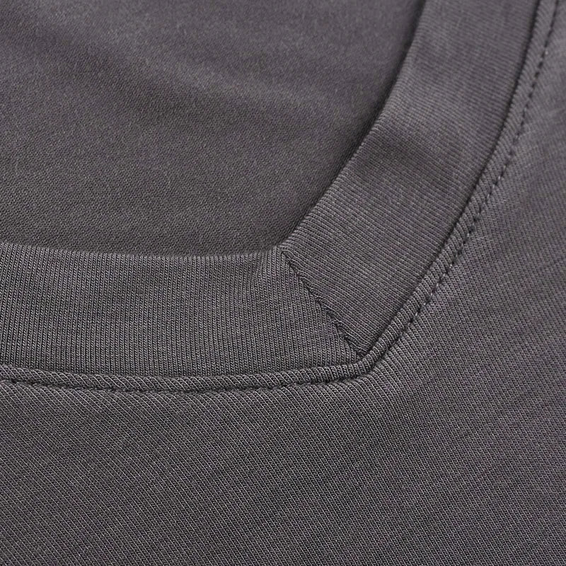 Modal summer round neck tight men's short sleeve V-neck T-shirt solid color vest T-shirt slim-fit sports undershirt