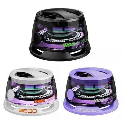 Bluetooth 5.3 Speaker Outdoor Magnetic RGB Lighting Bluetooth Speaker with RGB Color Light Multifunctional Magnetic Phone Holder